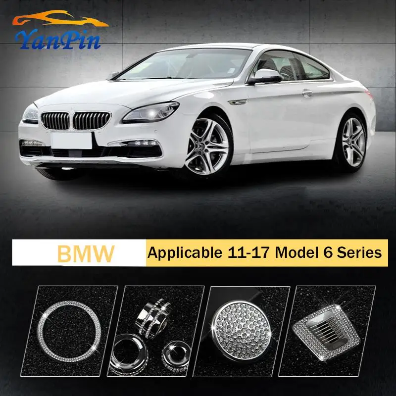 

Автомобильная декоративная наклейка с алмазной вставкой подходит для моделей BMW 6 серии 11-17 автомобильные аксессуары для интерьера