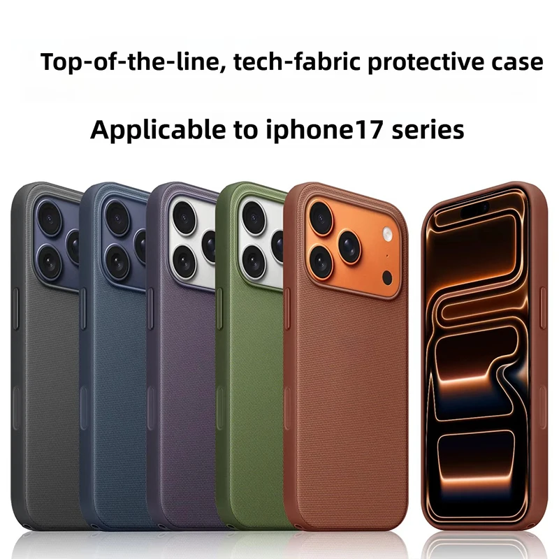 Чехол для iPhone 18 Pro Max, 17 Pro, 16, 15, 14, 13 с кнопкой управления камерой, магнитный, совместимый с MagSafe, технологичный, тканый, ударопрочный. (art.: 3920dd2046cd4) - 3920dd2046cd4