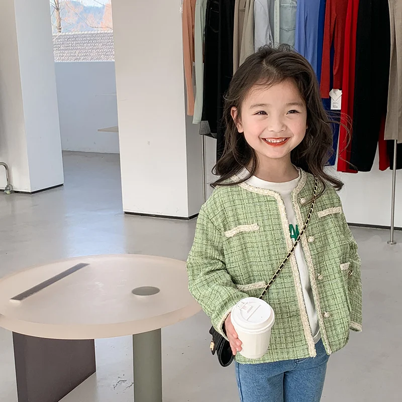 Детское пальто для девочек куртка верхняя одежда топы 2022 пурпурный весна-осень