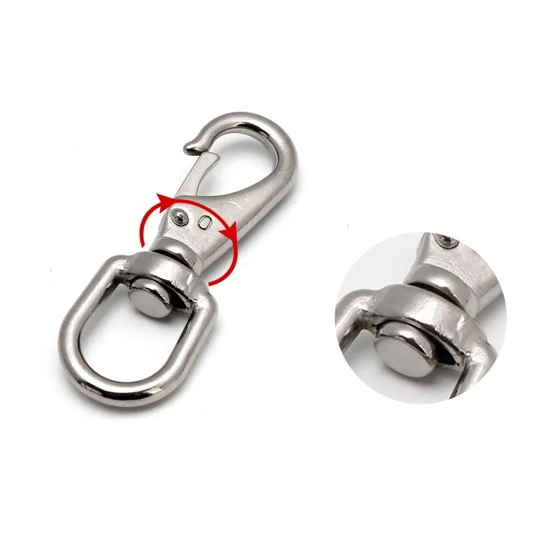 Универсальный крючок из нержавеющей стали вращающийся пружинная пряжка для