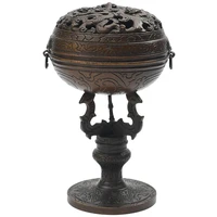 high quality portable pure copper handou stove in han dynasty buddha backflow chinese incense burner
