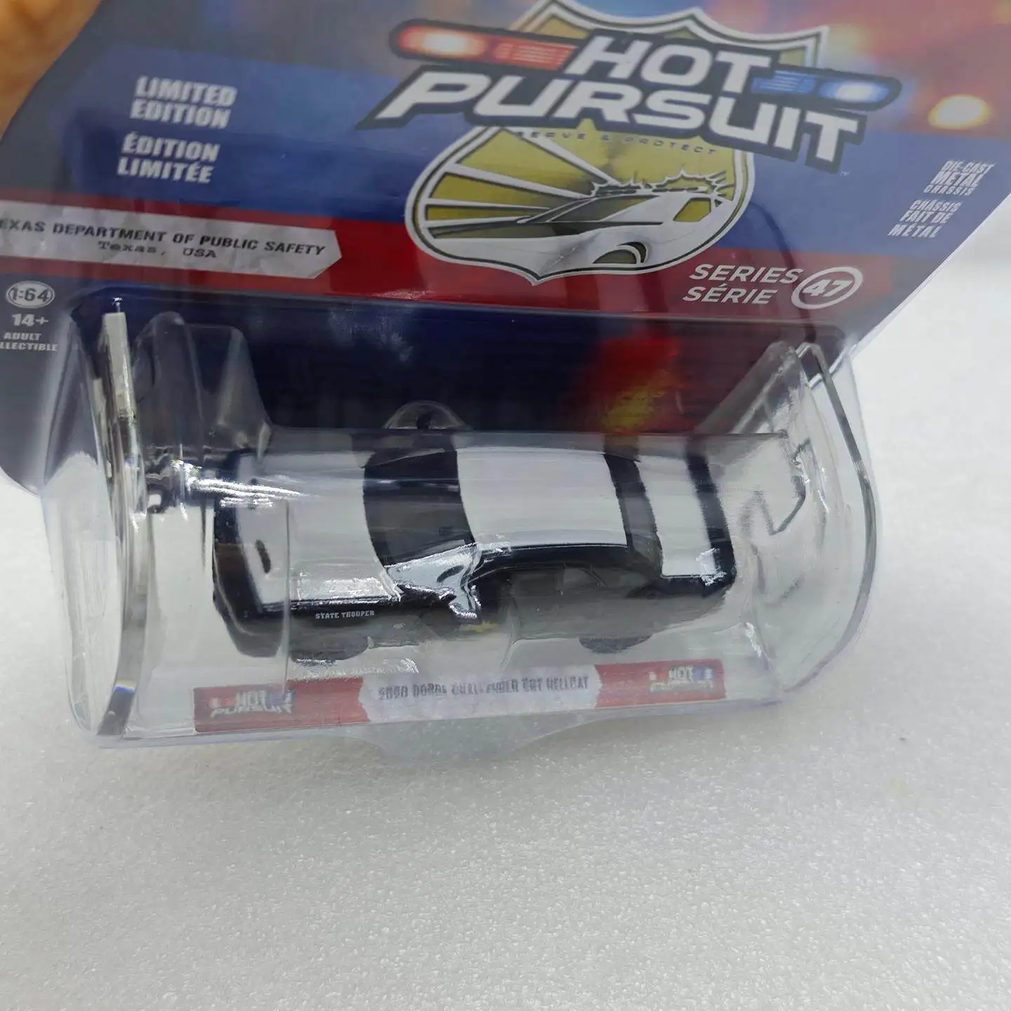 Фото Greenlight 1:64 Hot Pursuit Series 47 2020 Dodge Challenger SRT Hellcat Texas Police 43050-E Коллекционная модель автомобиля №5