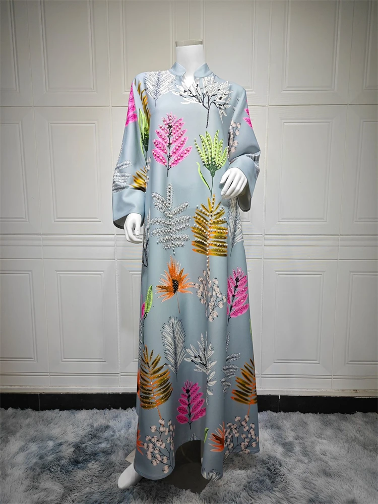 Рамадан Ид Абая Дубай Роскошный мусульманский ислам Кафтан Платье для женщин Kebaya