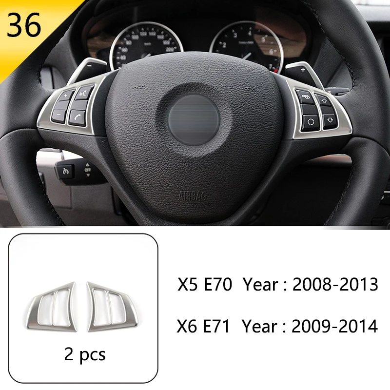 

Для BMW X5 X6 E70 E71 E72 Стайлинг автомобиля внутренние кнопки панель рамка декоративная крышка отделка Автомобильная наклейка из нержавеющей стали аксессуары