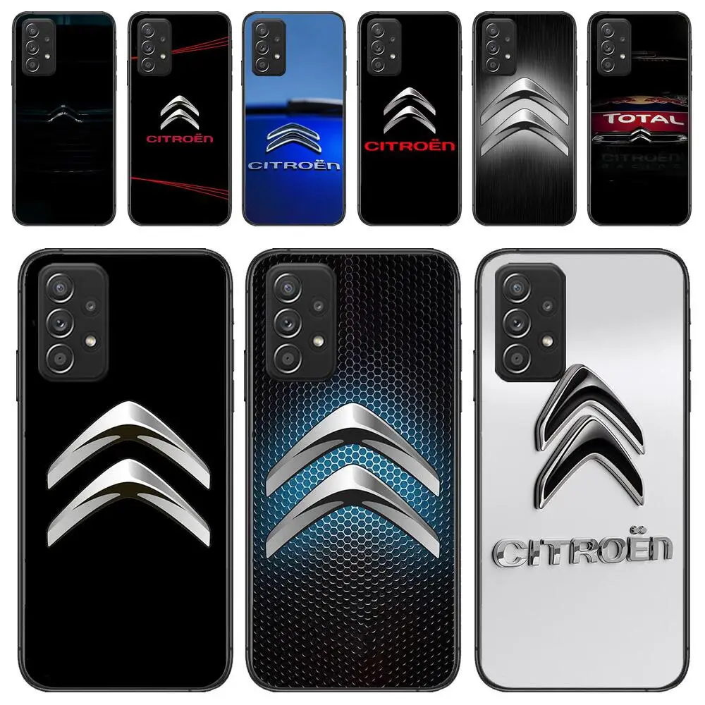 

Citroen Logo Phone Case For Samsung Galaxy A13 A52 A53 A73 A32 A51 A22 A12 A20e A50 A21 A72 A70 S 4G 5G Luxury Design Soft Cover