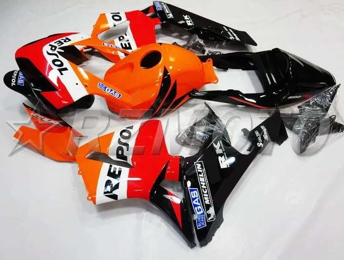 

4 подарка, новый комплект обтекателей из АБС-пластика для мотоцикла, подходит для HONDA CBR600RR F5 2003 2004 03 04, комплект кузова под заказ, Бесплатный р...