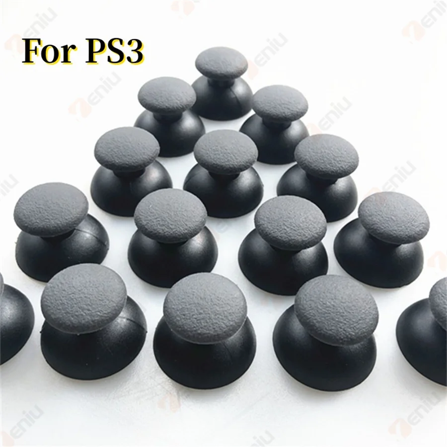 

100PCS Black Replacement 3D Stick Analog Joystick Thumbstick Thumb Grip Cover Caps Shell for Sony PlayStation 3 PS3 Controller