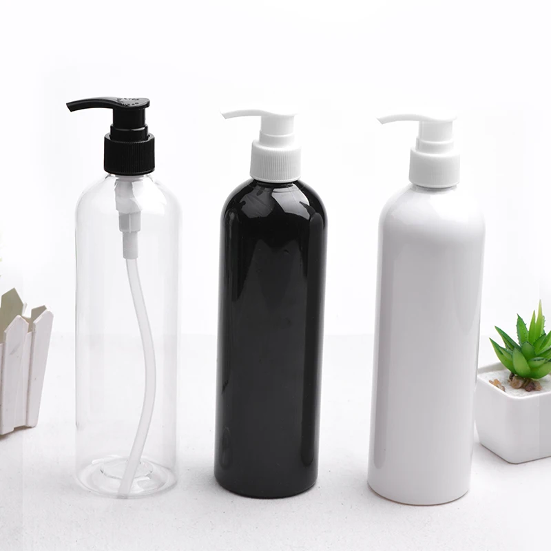 

18 шт. 400 мл пустые белые черные бутылки с насосом для лосьона, черный косметический контейнер с дозатором жидкого мыла, многоразовая бутылка ...