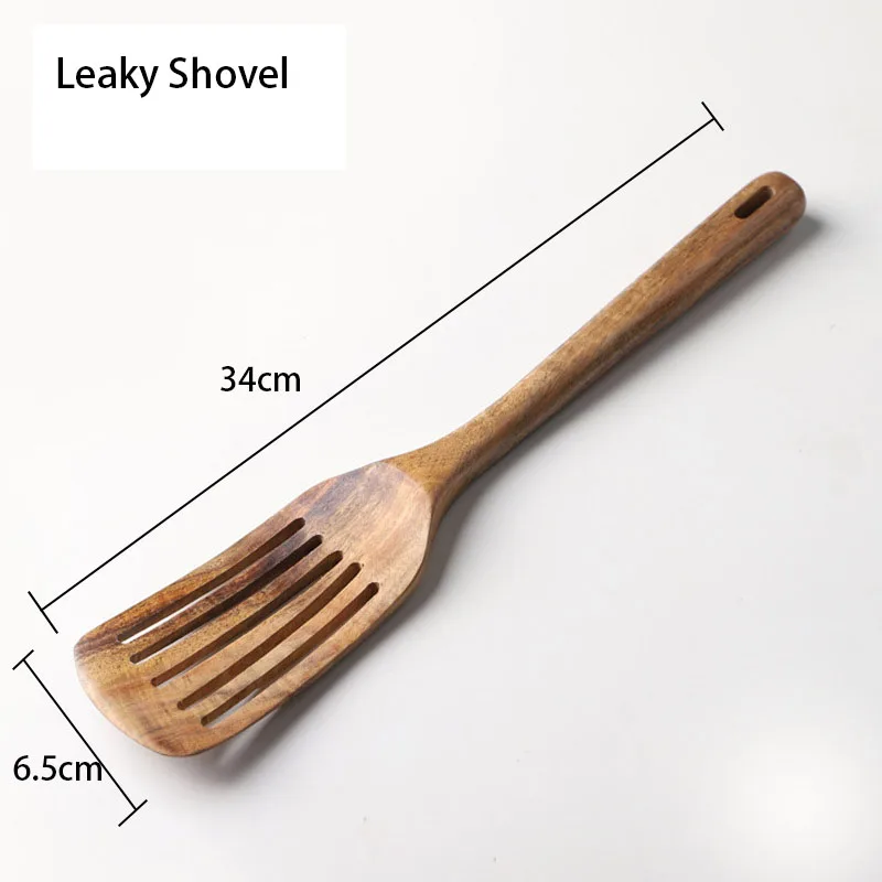 Тайский Тиковый деревянный Неокрашенный искусственный суп рисовая шпатель