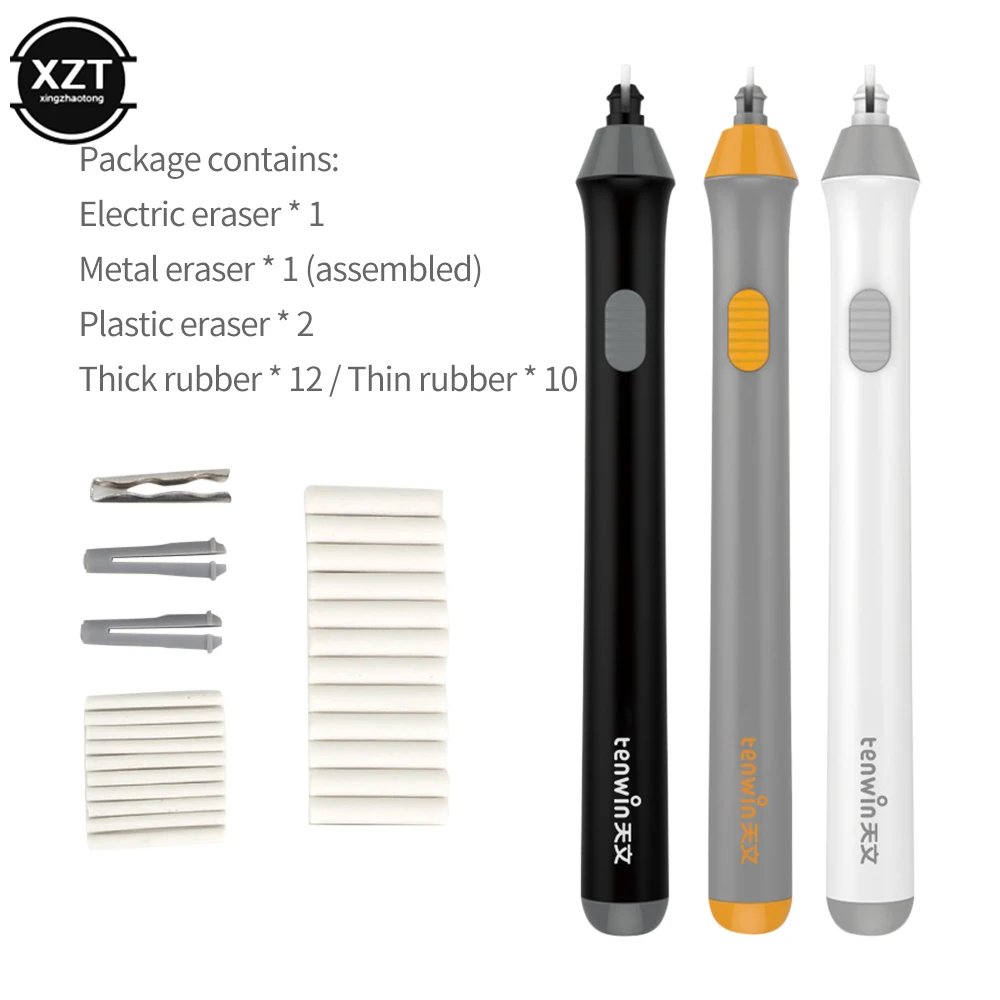 Electric Eraser Art Eraser With Refill Electric Eraser School Stationery Office Supplies Writing Correction