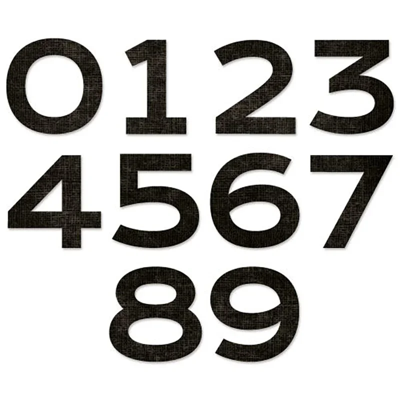 Новинка 2021 металлические пресс-формы с арабскими цифрами в стиле ретро для