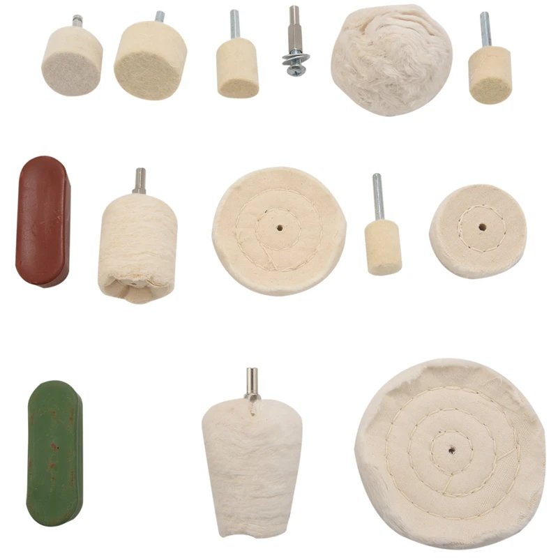 

BMDT-14Pcs Polishing Accessories, Cordless Screwdriver, Drill Bit, Polishing Disc Set, Wheel Polishing Cone, Polishing Pad