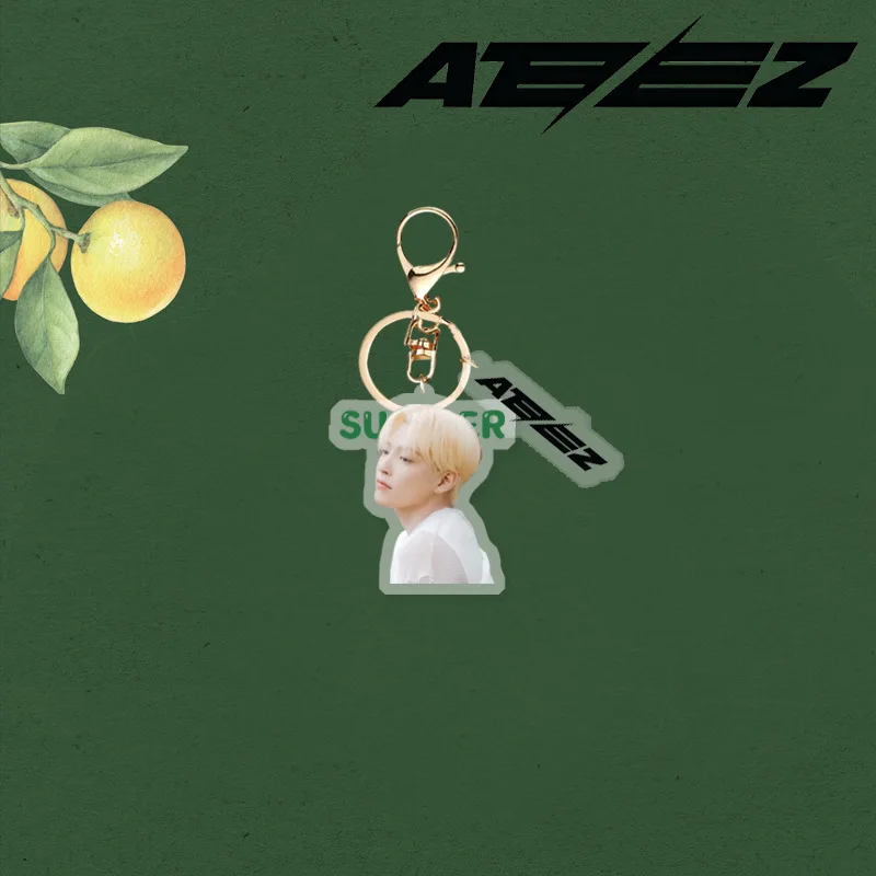 KPOP ATEEZ искусственная акриловая фигурка фотоаксессуары Hongjoong Seonghwa Yunho Yeosang брелок