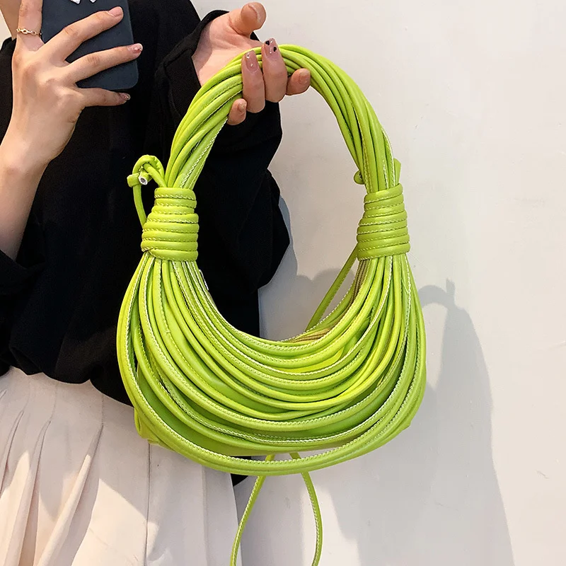 

Шикарные плетеные сумки через плечо для женщин, маленькая сумка через плечо из искусственной кожи с верхней ручкой, сумочки