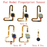original fingerprint sensor home button flex cable for xiaomi redmi note 8 8t 8 pro touch id sensor scanner repair parts