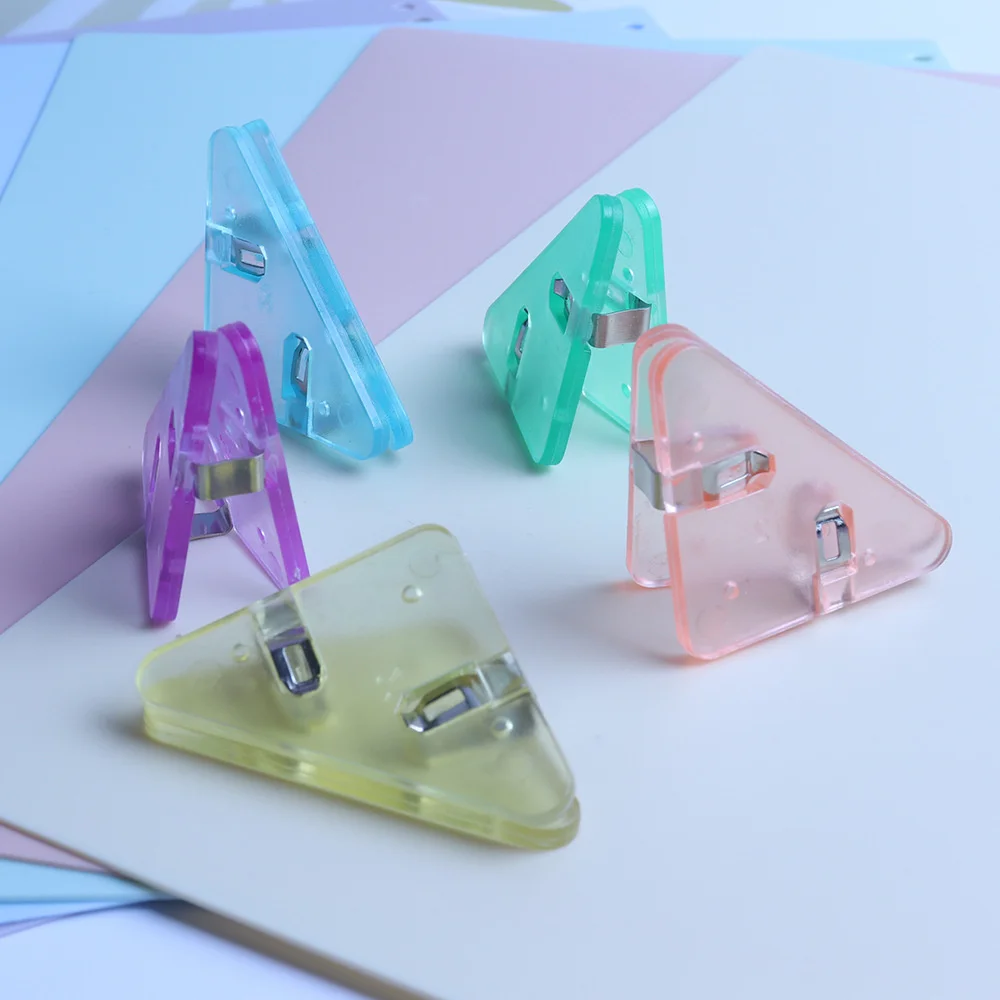 

Durable Multicolour Binder Clip Practical Creative Edge Corner Clamp Stationery Accessories Stationery Folder Large Opening