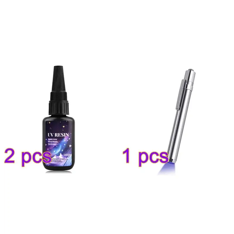 

Набор клея для самостоятельного изготовления ювелирных изделий, твердый Флекс и сварочный клей, УФ-клей твердого типа и ультрафиолетовая лампа, прозрачный гель для украшений «сделай сам», 25/50 г