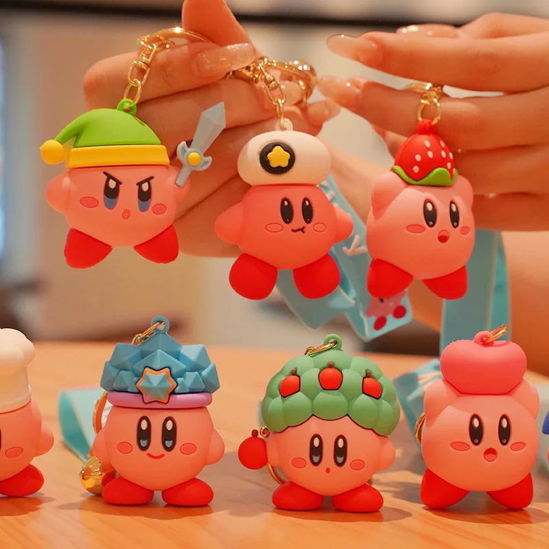 

Anime Figures Kawaii Kirby Children Toys Cute Doll Collectible Birthday Decoration Gift Toy Kids Gift Boys Girls Kids Games Diy