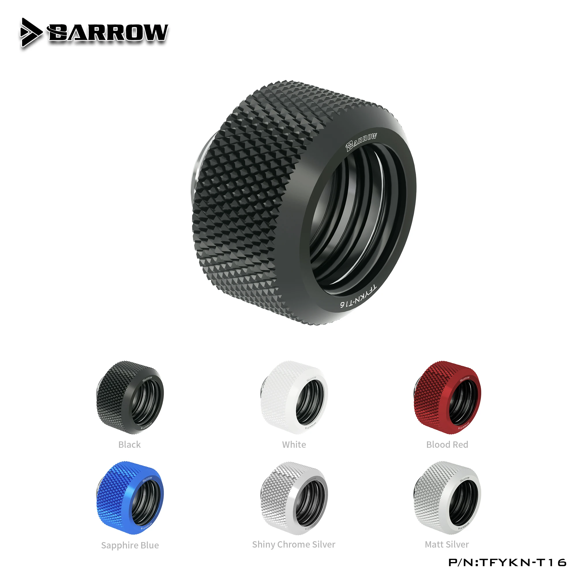 

Barrow Colorful Rigid Hard Tube 14mm Compress Fitting Connector TFYKN-T14