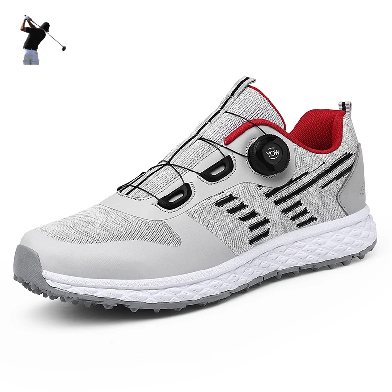 

Professional Golf Shoes Men Sports Shoes Big Size 39-47 Men Golfing Trainers Non-slip Spikes Male Outdoor Golf Sneakers