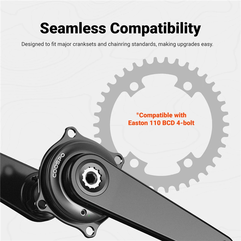 Фото Велокомпьютер COOSPO S10 Spider Bike Power Meter Easton 110 BCD 4-bolt, высокоточный, для шоссейного велосипеда, легкий №4
