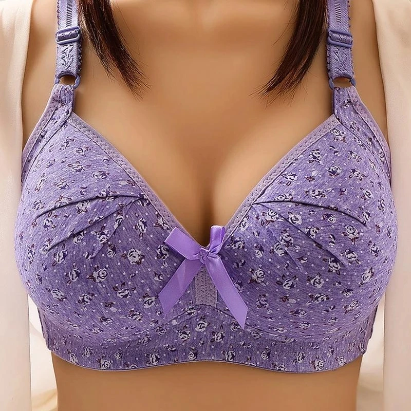 

Plus Size Bra for Women Underwear Wire Free Comfort Push Up Bras Female Sexy Cover for Organizer Clothes Bralette Wardrobe