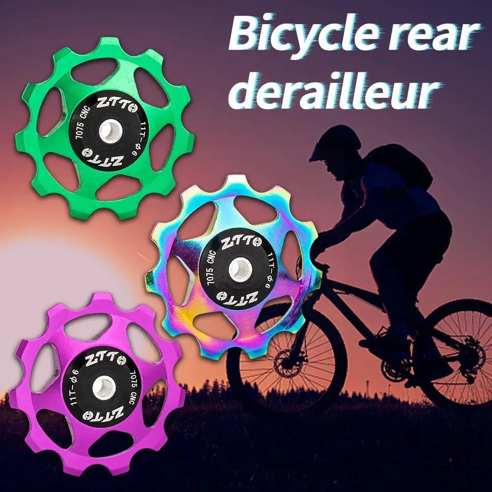 

MTB Road Bike Meroca Guide Pulleys 11T 13T Sealed Bearing Rear Wheel Speed Derailleur Pulley Jockey 7/8/9/10 H8Z7