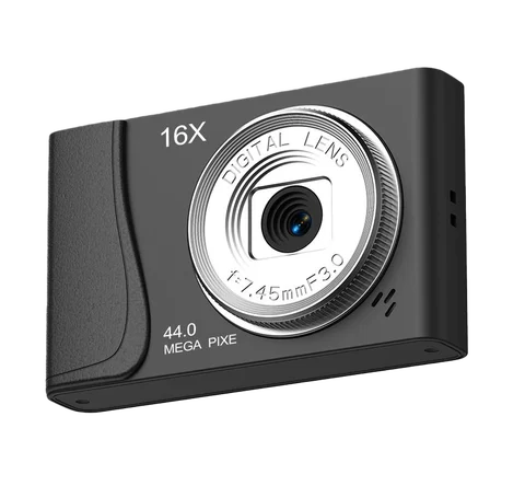 Цифровая камера 4K, видеокамера с 16-кратным зумом, 24 миллиона пикселей, компактная камера с автофокусом для детей, взрослых, начинающих фотографий