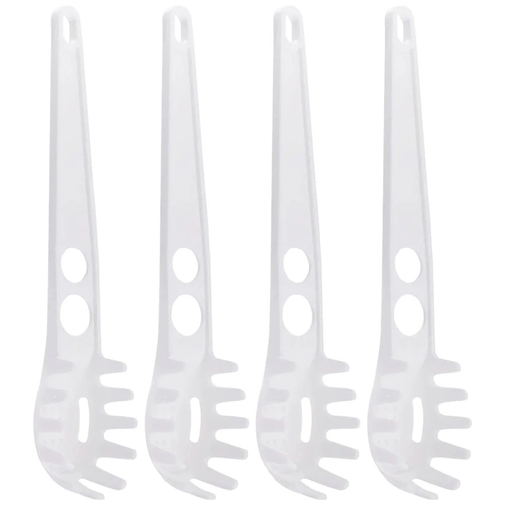 

4 Pcs Cooking Spoon Pasta Serving Spoons Fork Egg White Divider Spaghetti Noodles Yolk Remover Sphagetti Server