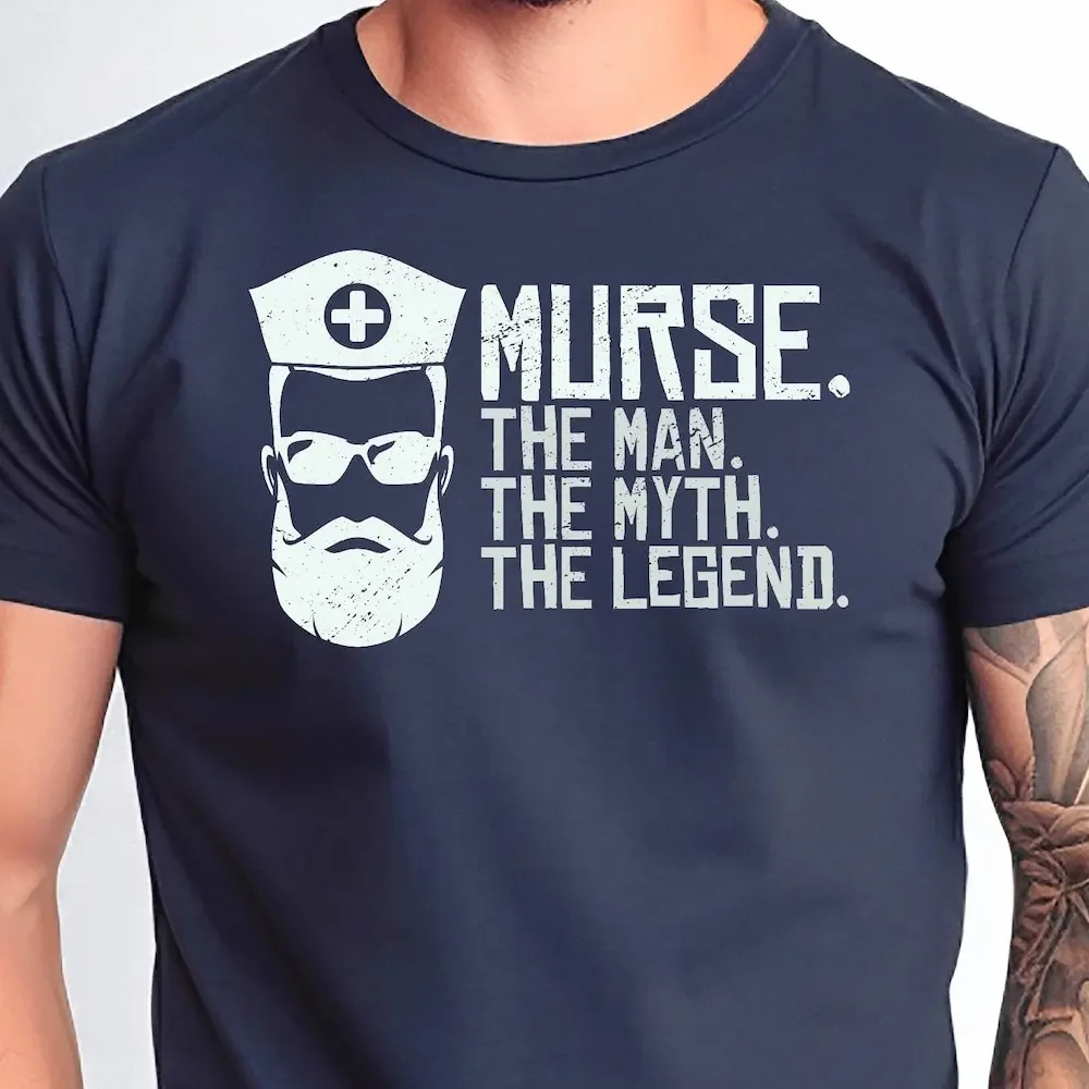 Футболка Murse The Man Myth Legend Мужская медсестра