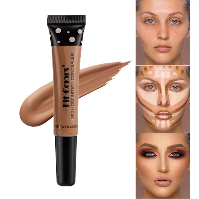 Nude Makeup Facial Foundation Waterproof Cover Blemish Base Fluid Concealer Oil Control Lasting Brighten Skin BB Cream Cosmetics 5