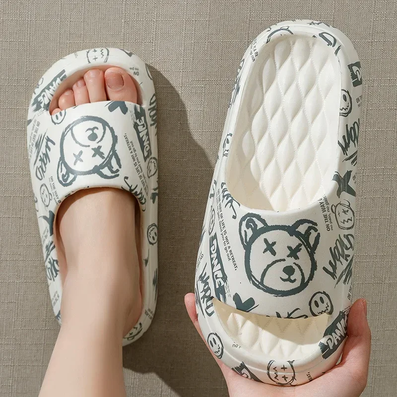 Сандалии для мужчин и женщин мягкие шлепанцы на толстой подошве Эва Нескользящие