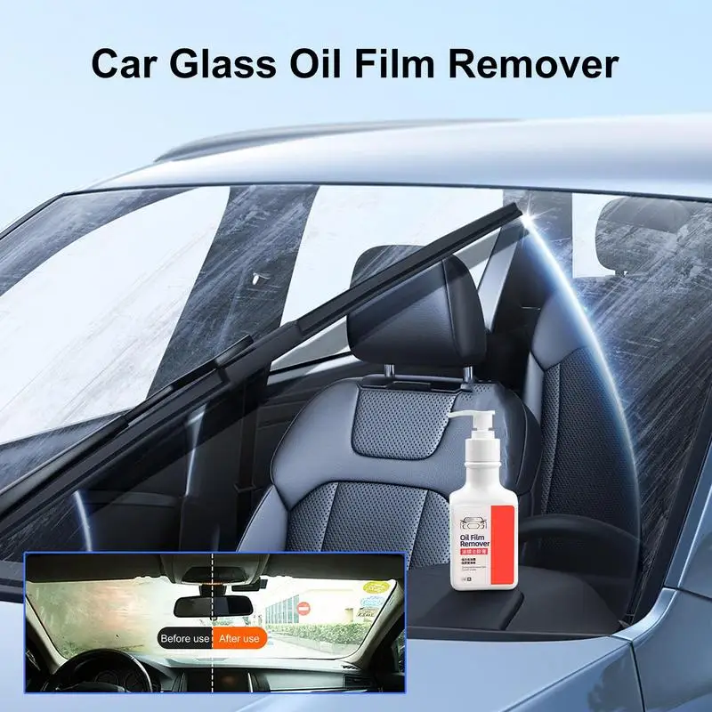 

Car Glass Oil Film Remover Autos Windshield Water Spot Stains Cleaner Anti-fog Cream For Vehicle Bathroom Automotive Home