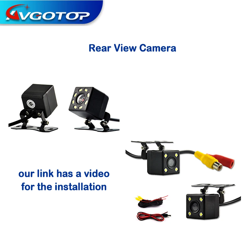 

Android car stereo Rear View Camera with the installation video Waterproof CCD image sensor High-definition wide viewing angle