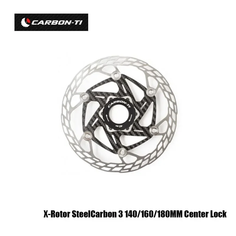 CARBON-TI X-Rotor SteelCarbon 3 140/160/180 мм центральный замок стальная поверхность торможения