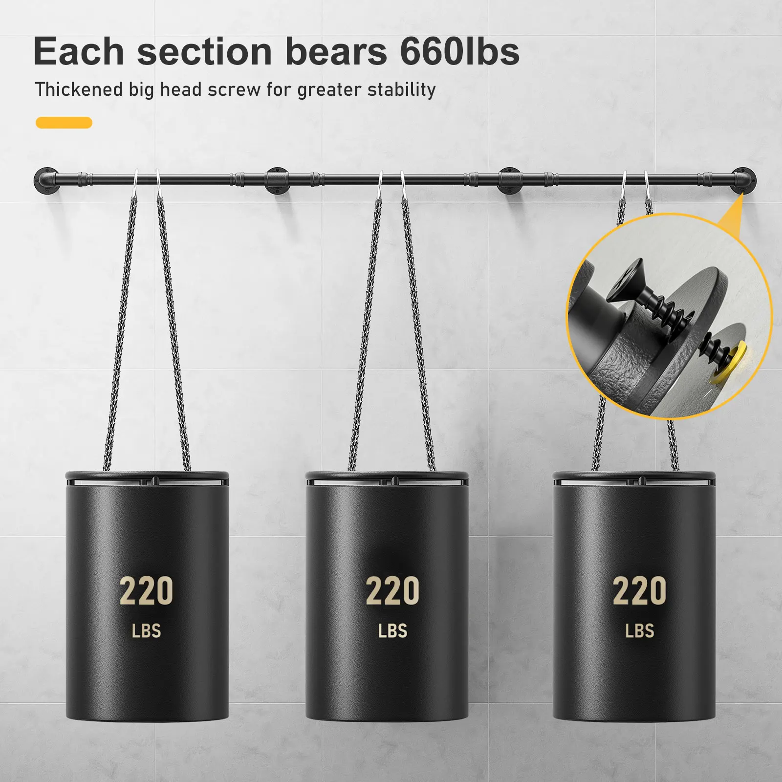 Перила для лестницы диаметром 3 2/4 см перила 1 5/2/3 м черные внутри и снаружи