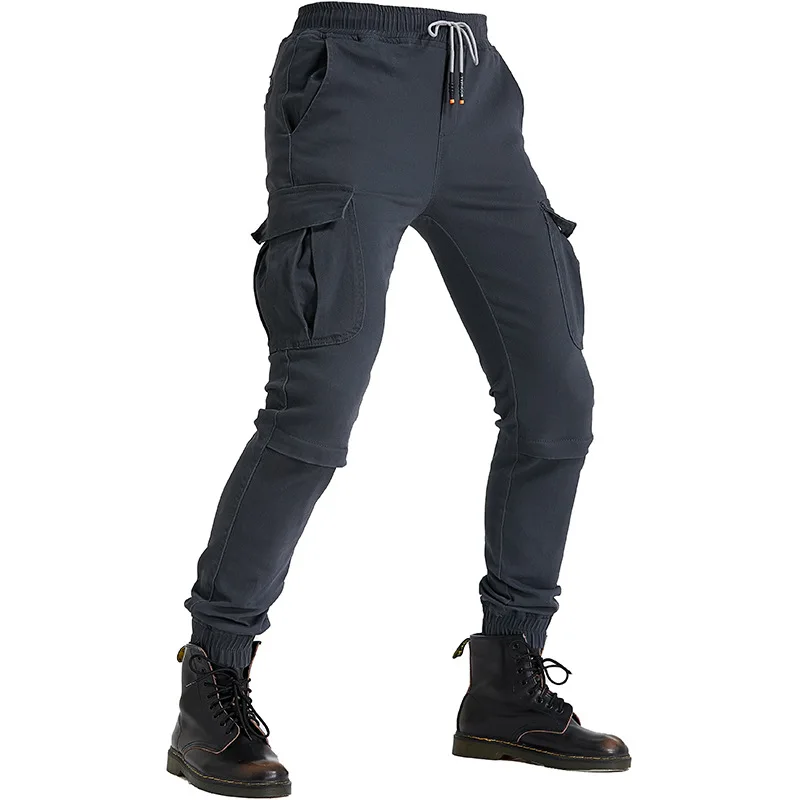 LOMENG Motorcycle Jeans Motorbike Motocross Cycling Jeans Safety CE Knee Armored Moto Ride Trousers Pants for Men LM114-6