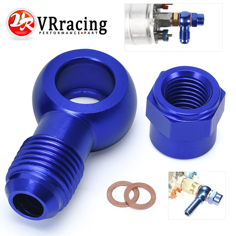 

VR RACING-алюминиевый синий 044 топливный насос AN6 до 12,5 мм розетка Banjo адаптер фитинг + крышка VR-FK045BL