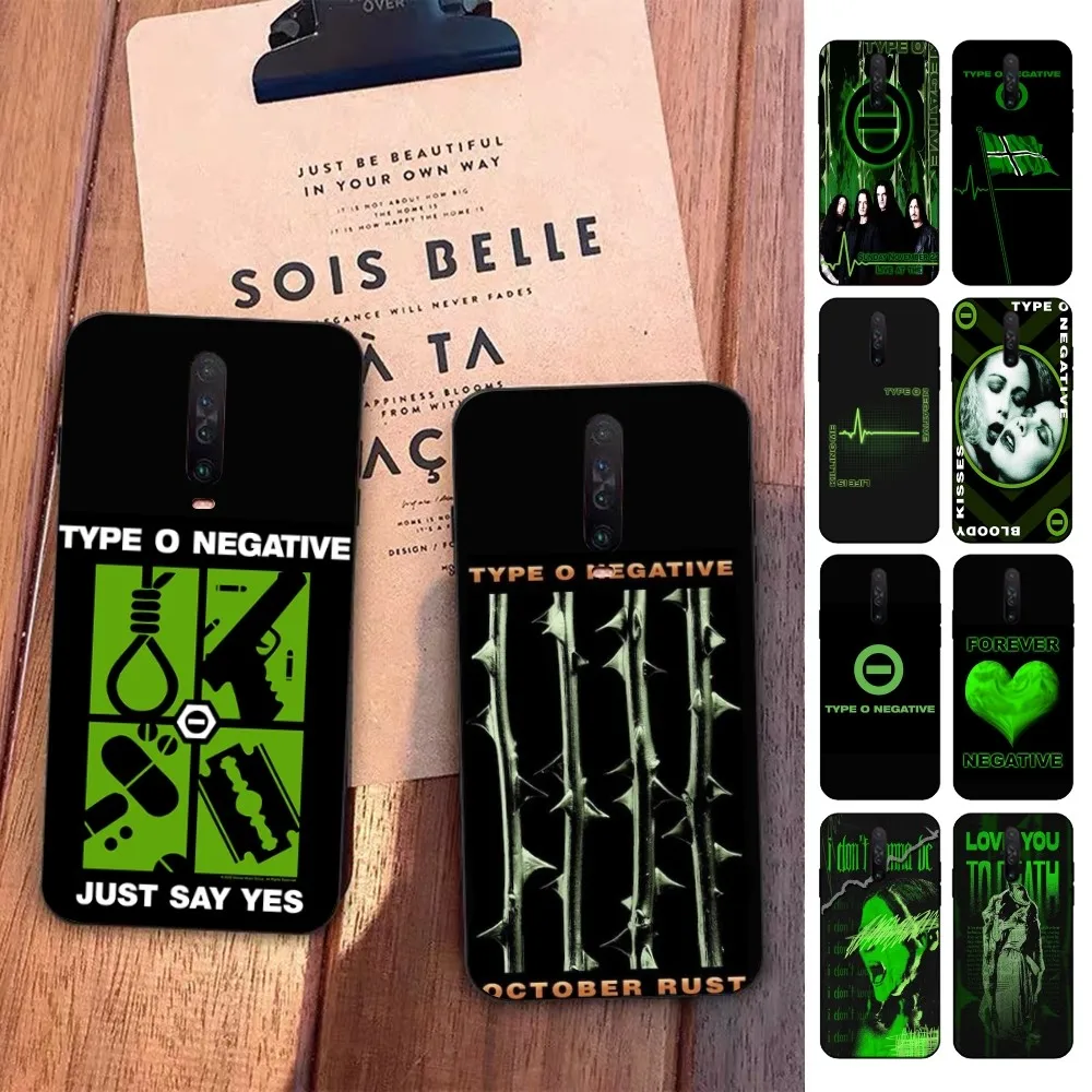 Rock Band T-T-Type O N-Negative Music Phone Case For Redmi 5 6 7 8 9 10 plus pro A GO K20 K30 K40 F3 Fundas