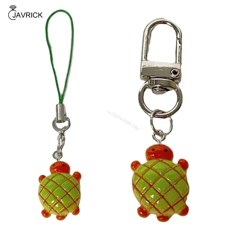 Модные Черепахи Форма Телефона Ремешок Портативный Ананас Булочка Дизайн Брелок