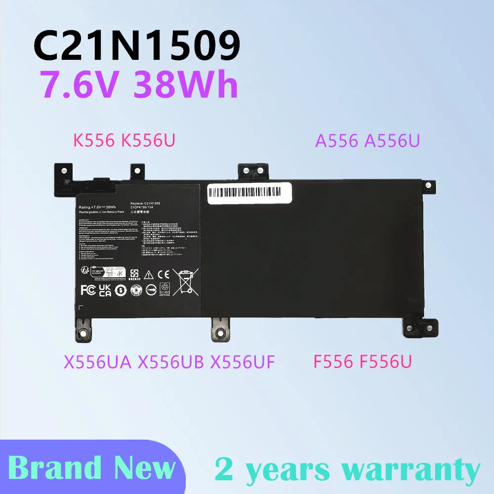 Фото Аккумулятор для ноутбуков ASUS VivoBook K556U F556U F556UA X556U X556UA X556UB A556U X556UF X556UJ X556UQ X556UR X556UV серии C21N1509 №1