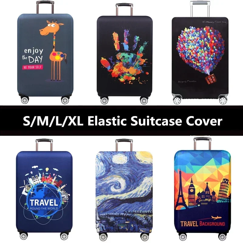 

Thicker Luggage Protective Cover High Elastic Baggage Dust Cover Apply To 18-32 Suitcase Unisex Pull Rod Box Travel Accessories