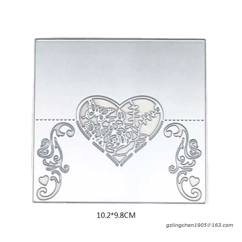 

Heart Butterfly Metal Cutting Dies Stencil DIY Scrapbooking Album Stamp Paper Card Embossing Crafts Decor P8DE