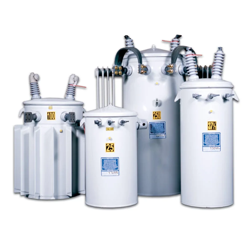 Цельный индивидуальный однофазный трансформатор 75 кВА 13800 В до 120/240