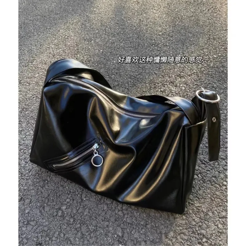 

Richme High Quality Women Tote Bags Fashion Moto Style PU Bolsas Femininas Large Capacity Commute Crossbody Shoulder Hobo Bags