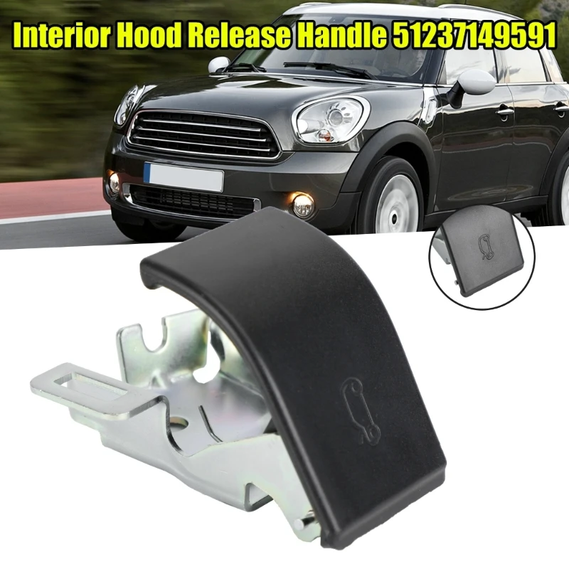 

Hood Release Handle, Hood Release Pull Handle 51237149591 Replacements for Coupe Mini R56 R57 R58 Hatchback