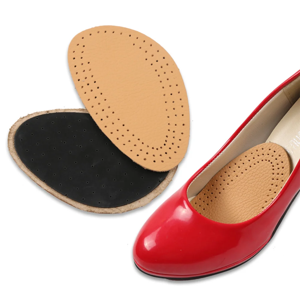 

Ball Foot Cushions Heels & Latex Half Insoles Women Dress Shoes High Closed Toe Damping