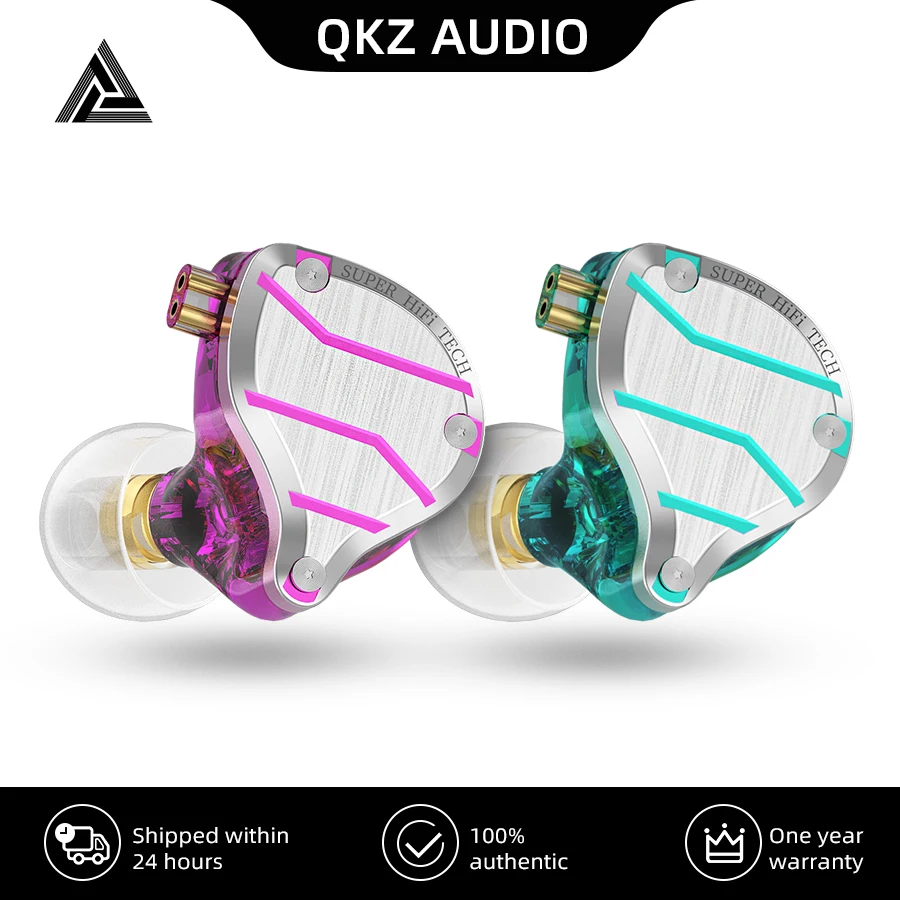 qkz zxn zs10 pro vk4 gold earphones hifi bass earbuds in ear monitor headphones noise cancelling metal headset zst x ed9 ed12 free global shipping