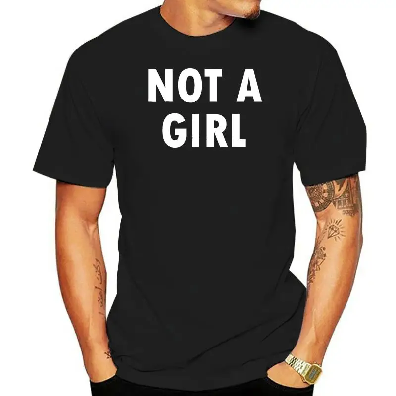 

New Not A Girl Preferred Pronouns He Him His Non Binary Tshirt