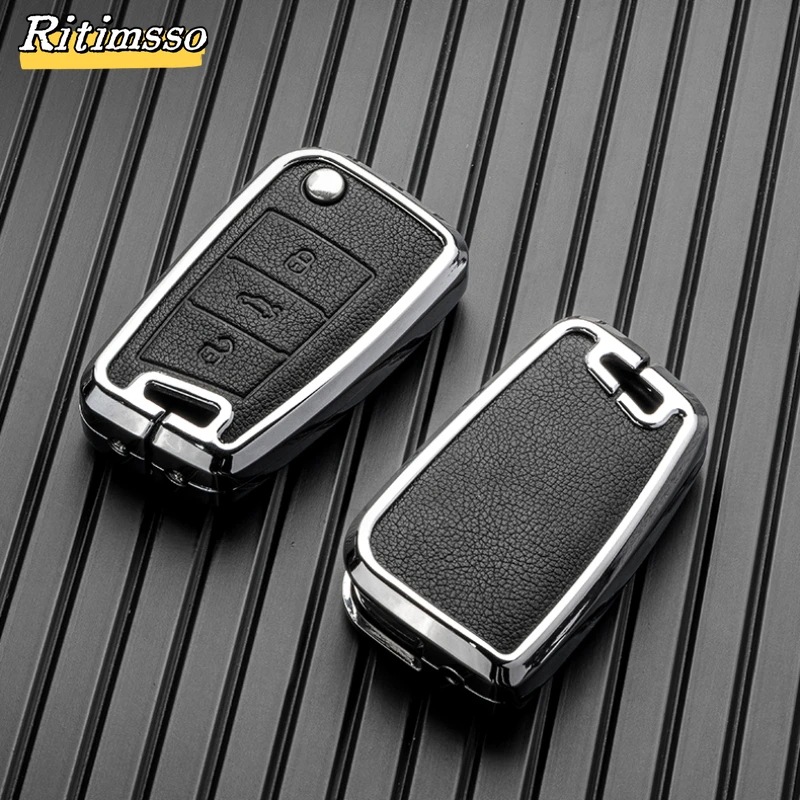 Автомобильный брелок с полным покрытием из цинкового сплава для VW Volkswagen Golf 7 MK7